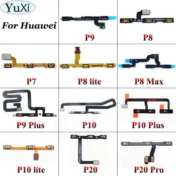 

YuXi Replacement Power On Off Volume Up Down Button Key Flex Cable For Huawei P7 P8 P9 P10 P20 Lite Pro Plus for P8 max