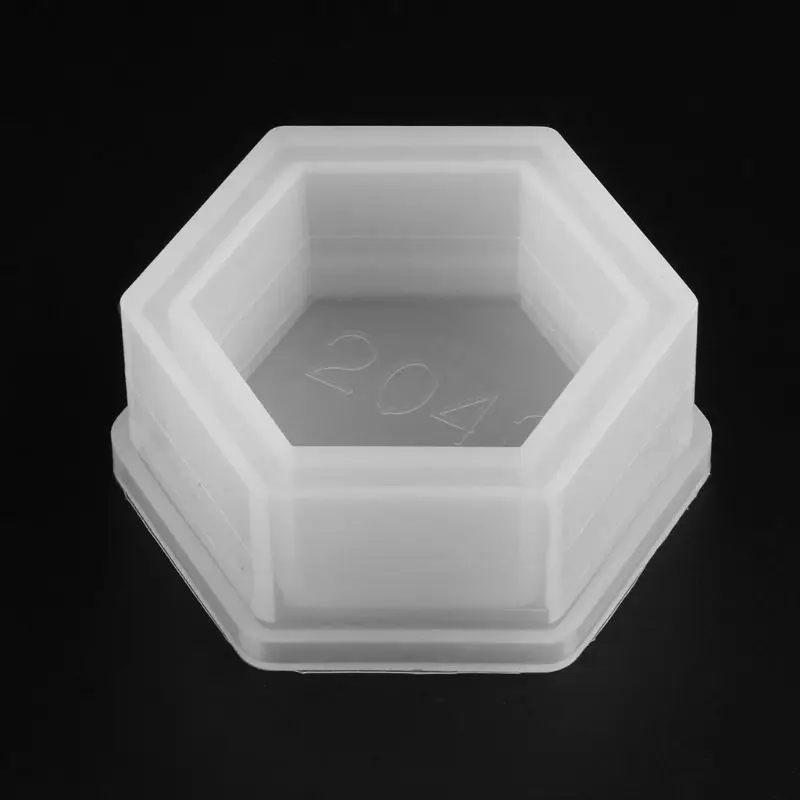 Шестигранный цветочный горшок DIY силиконовые формы сад плантатор цемент