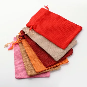 

30 Pcs Burlap Packing Pouches Drawstring Bags Gift Bags Wedding Favor Storage