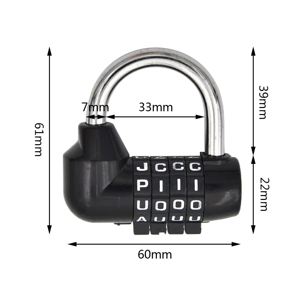 6 цветов 4 набора цифр письмо дневник пароль замок сочетание путешествия кодовый защитный замок