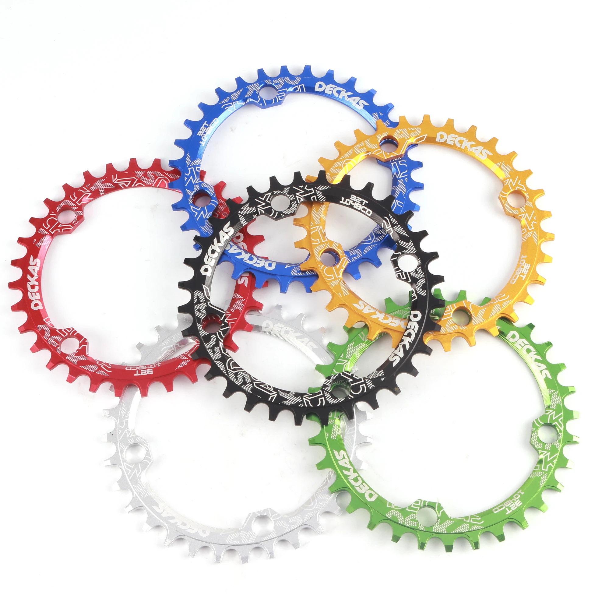 Deckas 104BCD овальная узкая широкая цепь MTB горный велосипед 32T 34T 36T 38T коленчатый набор один зуб части пластины 104 BCD