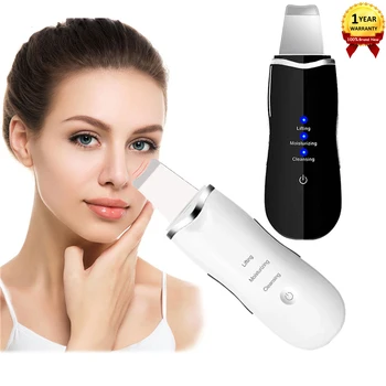 

Ultrasonic Deep Face Cleaning Machine Skin Scrubber Peeling Blackhead Remover Pore Cleaner Exfoliator Facial Care Lifting Tools