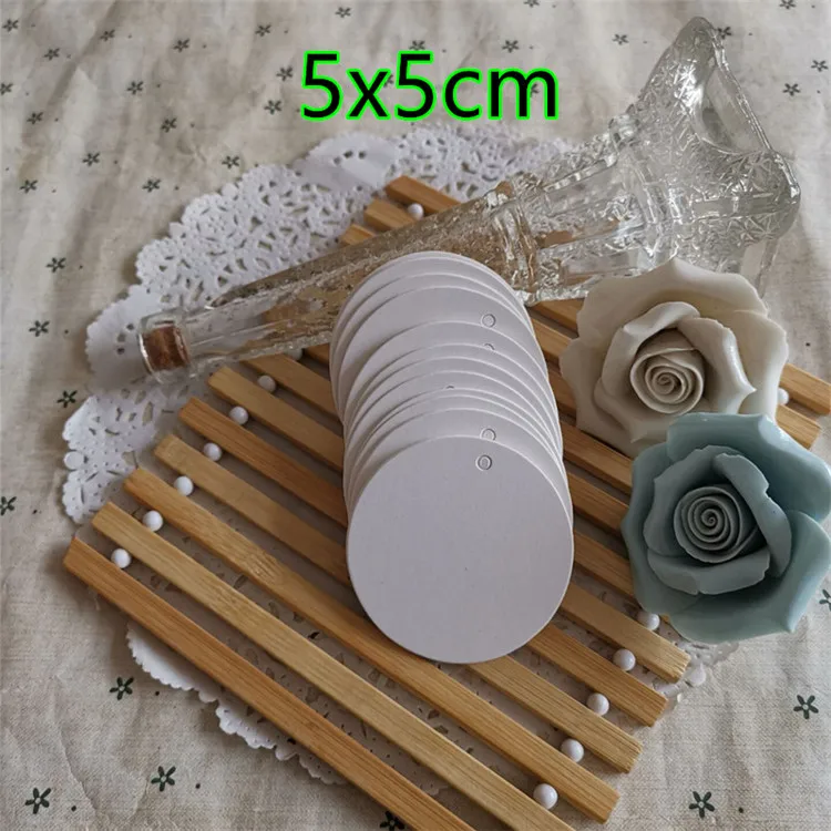 흰 종이 태그 DIY 빈 판지, 수제 파티, 생일, 결혼식, 크리스마스 트리 선물, 꽃 빵 라벨 태그, 350gsm, 100 개