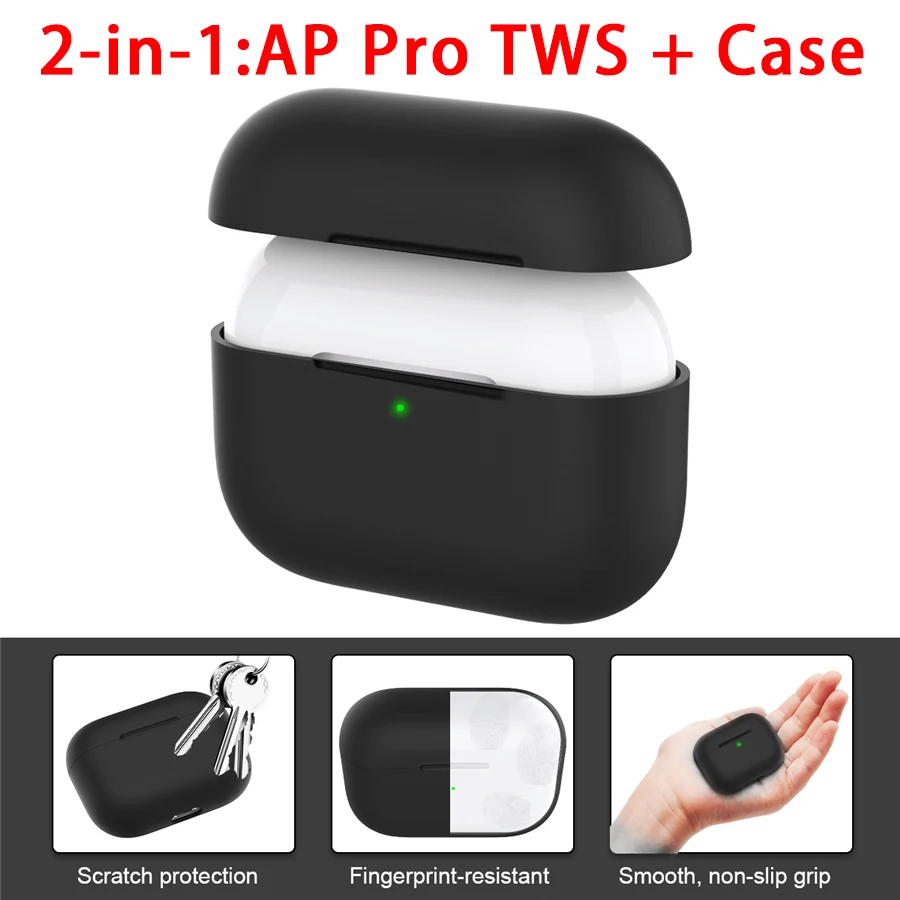 

Qi Wireless Case Mini 1:1 Power Display Earphones AP Pro TWS Smart Touch Bluetooth 5.0 Pop-ups Stereo Sweatproof Sports Headset
