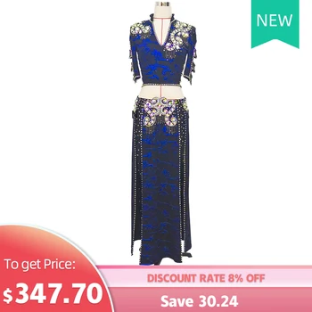 

Belly Dance Costumes High-end Custom Men's New Handsome Personality Dance Competition Luxury Diamond Suit