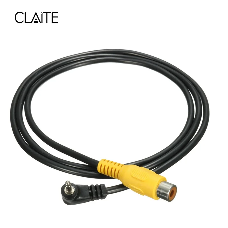 CLAITE 2 5 мм разъем штекер RCA гнездо адаптер кабель Стерео AV для GPS In конвертер Черный