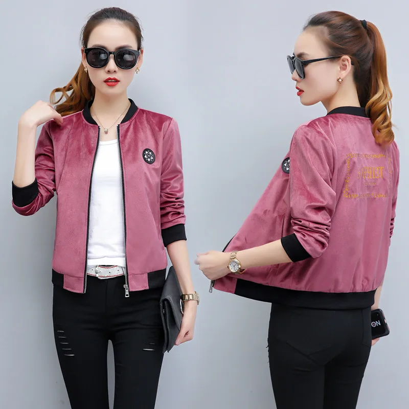 

2019 Spring And Autumn New Style Short Small Coat Women's Popular Korean-style Versitile Fashion Jacket Loose Casual Baseball Un