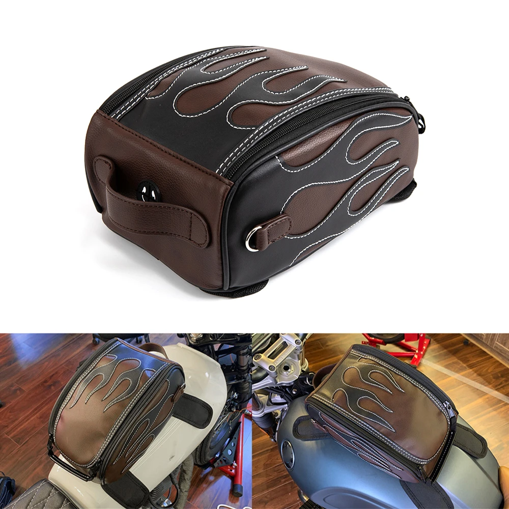 ユニバーサル防水バイクバッグ 磁気モーターサイクルショルダーバッグ 多機能レトロバッグ シートバッグ タンクバッグ Aliexpress
