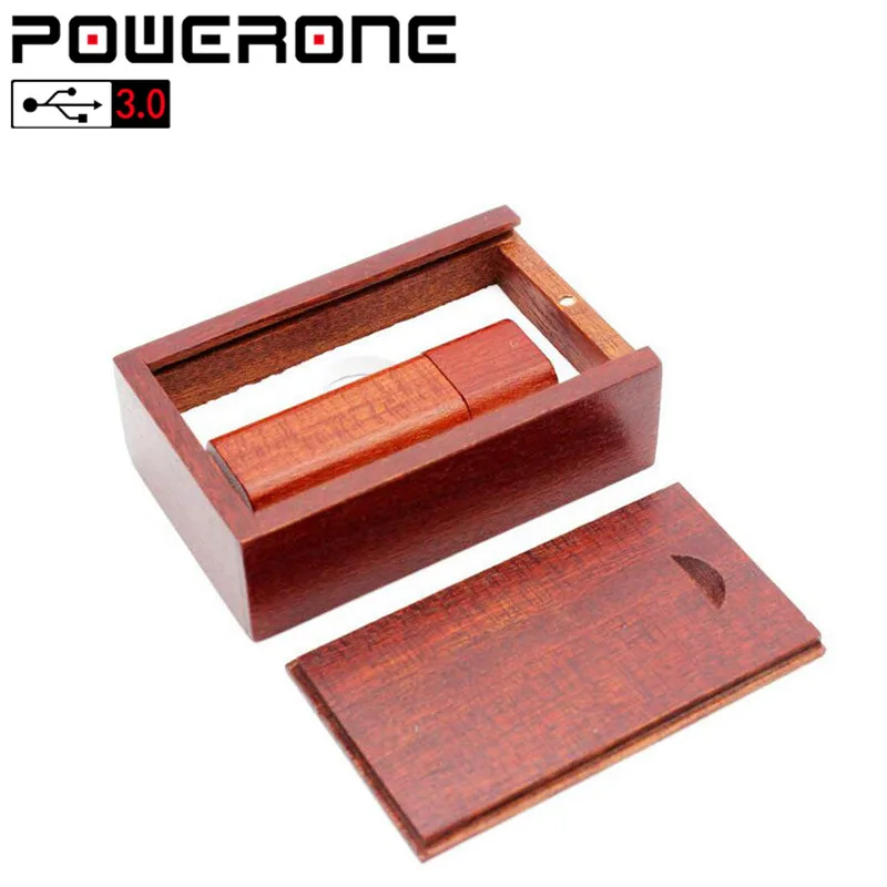 Деревянный бамбуковый USB флеш накопитель POWERONE 3 0 флэш с деревянными чипами Флэшка