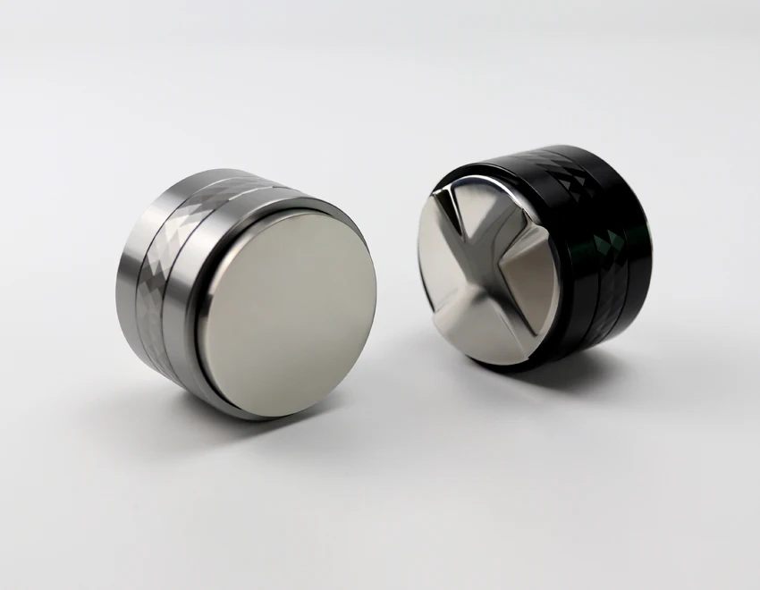 Neues Design Doppelkopf Kaffee manipulieren 53mm Espresso Verteiler Barista Werkzeuge Zubehör – Detail 5