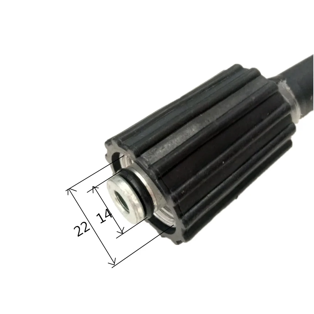 Koop Laleyenda Hoge Druk Auto Wasmachine Pijp Slang + M22 Pin 14 Mm 3000PSI Schoonmaken Extension Tube Voor Karcher Elitech Huter Interskol