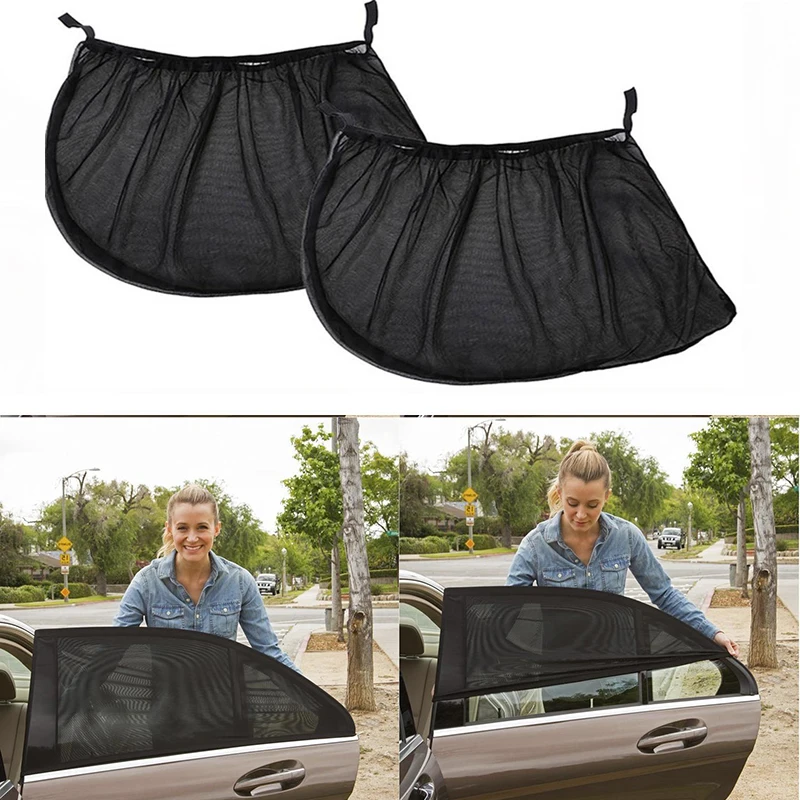 2 piece car window cover UV protection curtain Sunscreen Window