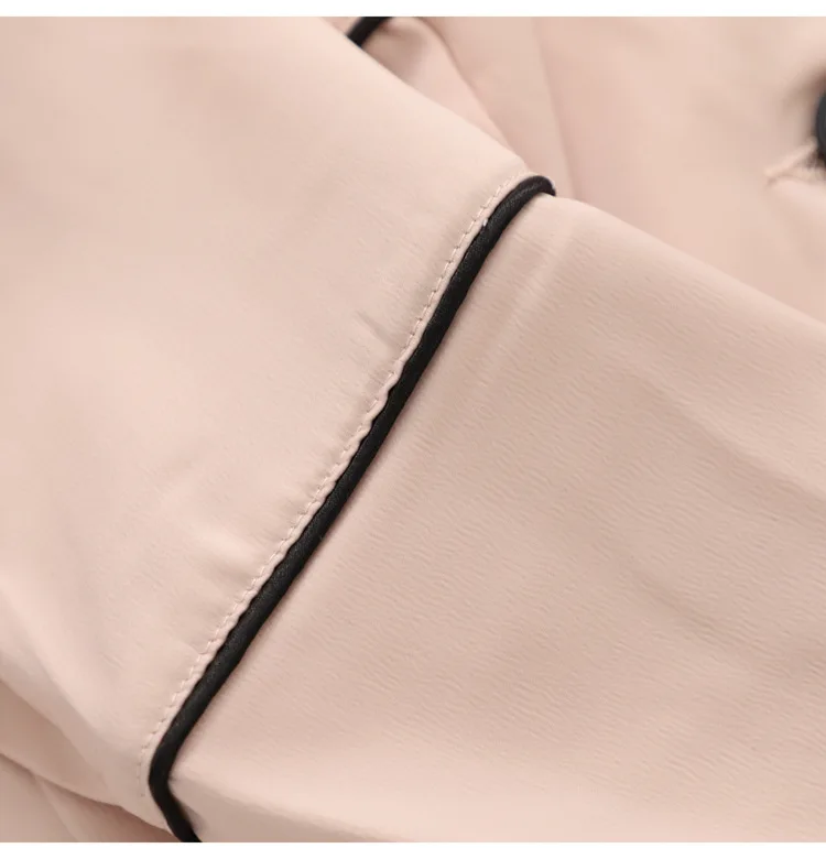 Bn64 Laziness Pajamas Wind Rolloff Long Sleeve Suit Jacket Women's