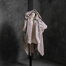 90x140 см/шт., шерстяная ткань, сочетающаяся с цветом, вязаная контрастная текстура, шерстяной свитер, утолщенная модная ткань