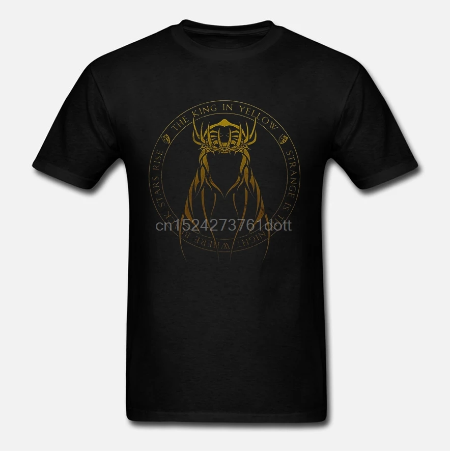 Футболка King in Yellow Sigil (желтый знак) king yellow cthulhu hastur play cassilda The sign carcosa | Мужская одежда