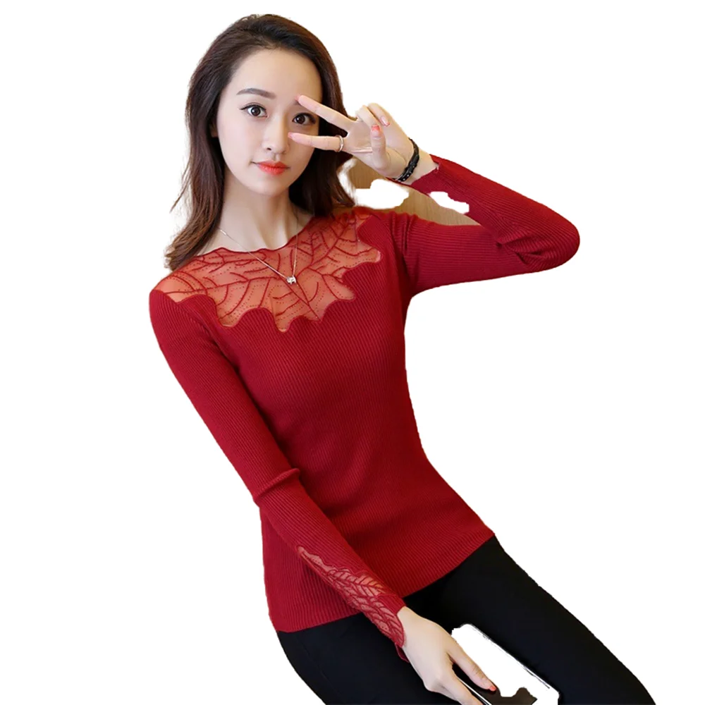 

Black Autumn Sweater Women's 2020 Cute Knitted Women Spring Long Sleeve Knitwear Oversized Korean Style Slim Femme Red Sweaters