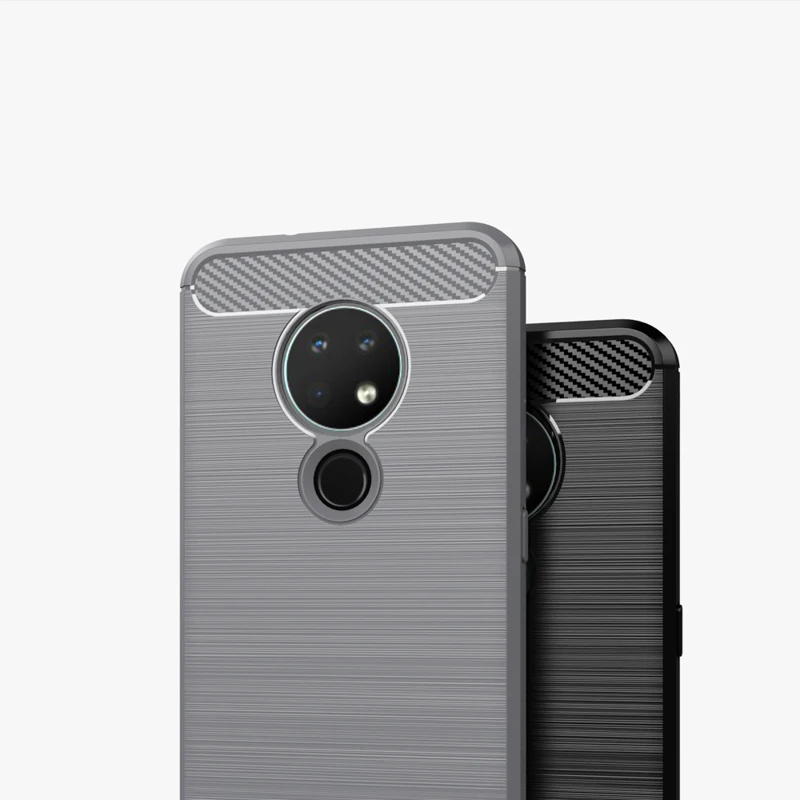 Углеродное волокно силиконовый чехол для Nokia Lumia 7,2 6,2 2,2 2,1 3.1C 3,2 4,2 5,1 плюс 6,1 7,1 8 9 PureView X3 X6 6,1X71 чехол Крышка