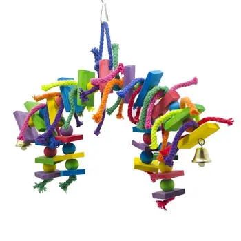 

Wooden Block Bird Parrot Toys for Small and Medium Parrots and Birds