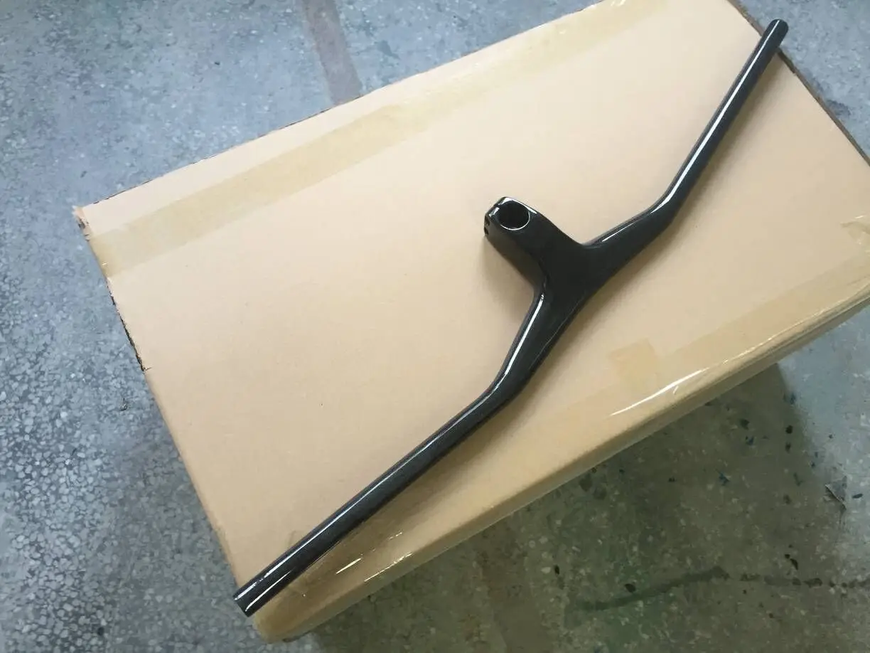 

2019 New Style Full Carbon Fiber Handlebar Carbon Fiber Bike One-piece Handlebar 17 Degree Stem 580-800 Size