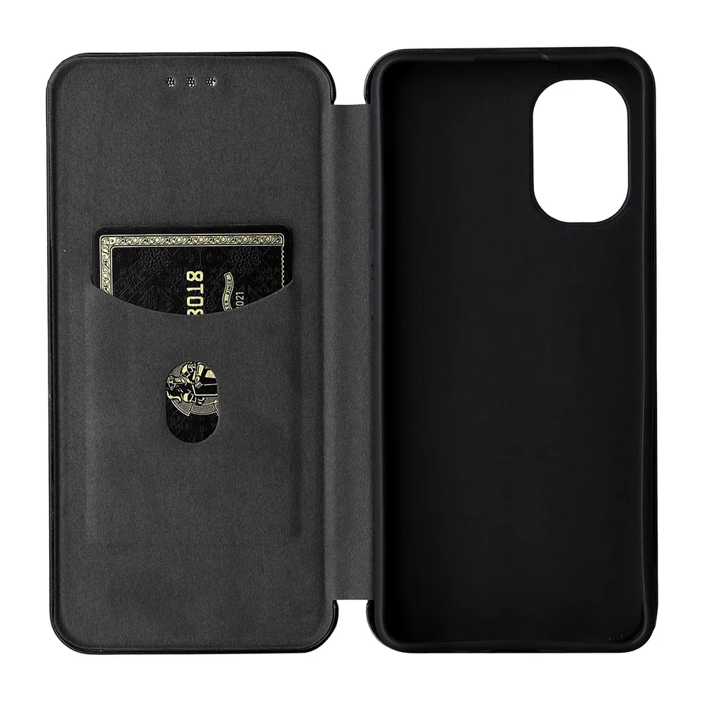 Para OPPO A38 4G Funda de teléfono de cuero con tapa con textura de fibra de