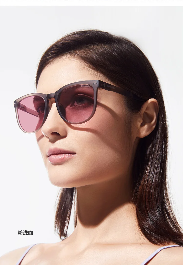 big cat eye sunglasses Folding air cushion Sunglasses Women 2022 new summer UV protection sunscreen WIth convenient Glasses Case Men Sunglasses Retro round sunglasses women