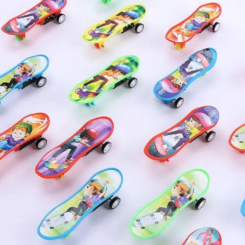 Дети Профессиональный палец скейтборд развивающие дети подарок мини пластиковая доска игрушка Дети палец игрушка для скейтборда - Цвет: Random Color