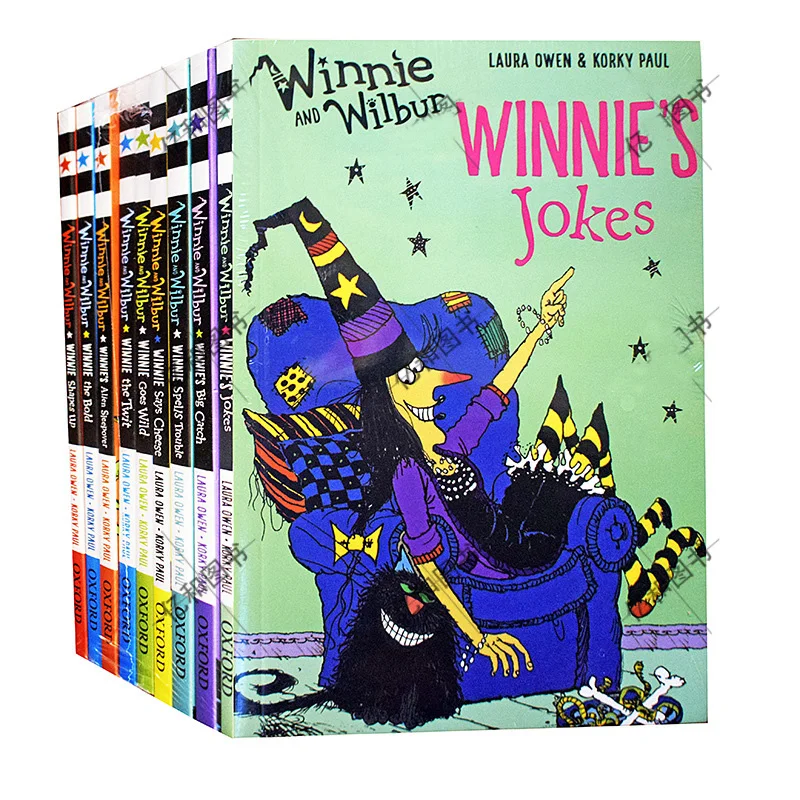 9 книг Wilbur Witch английская книга с картинками для детей чтения забавная жизнь