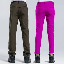 Уличные брюки мужские ветрозащитные водонепроницаемые зимние толстые теплые мягкие флисовые брюки для альпинизма