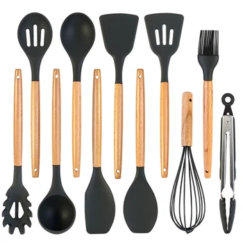 

11pcs Silicone Kitchenware Cooking Utensils Set Heat Resistant Cookware Kitchen Non-Stick Cooking Utensils Baking Tools