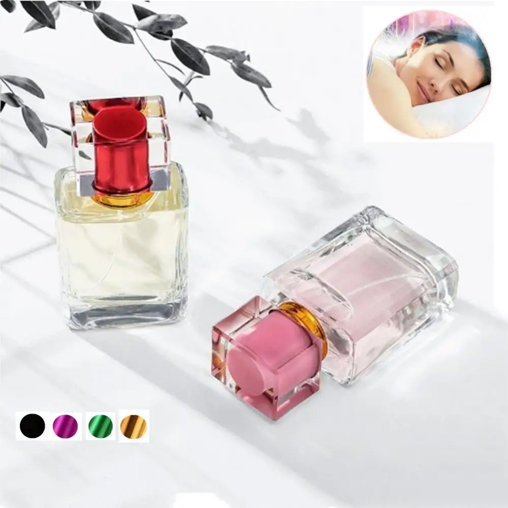 

Refillable Perfume Bottles vintage Square shape Glass Spray Bottle Portable Mini 30ml Travel Perfume Empty Transparent Container