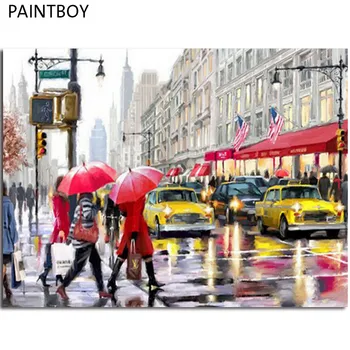 

PAINTBOY Framed Picture Oil Painting Paintng By Numbers Canvas Painting Home Decor For Living Room GX3688 40*50cm