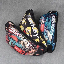 Новая поясная мужская сумка с граффити на груди для мужчин, оксфордская набедренная сумка, светящаяся набедренная сумка, Вместительная женская сумка на плечо с почками