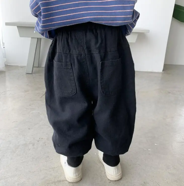 Новые стильные утепленные штаны для мальчиков и девочек, зимние модные детские штаны, 1-6 лет, PP548