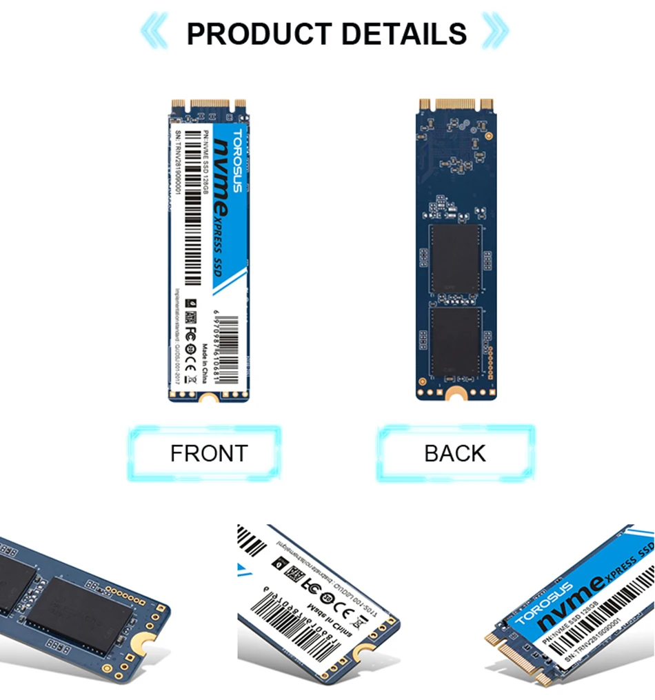 TOROSUS M2 SSD 128 ГБ 256 512 1 ТБ SSD NVME M.2 PCIe Внутренний твердотельный накопитель диски для ноутбуков