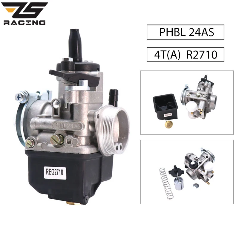 Карбюратор ZS для гоночного мотоцикла Dellorto PHBL 24AS 4T(A) R2710 24 мм универсального 50 250cc