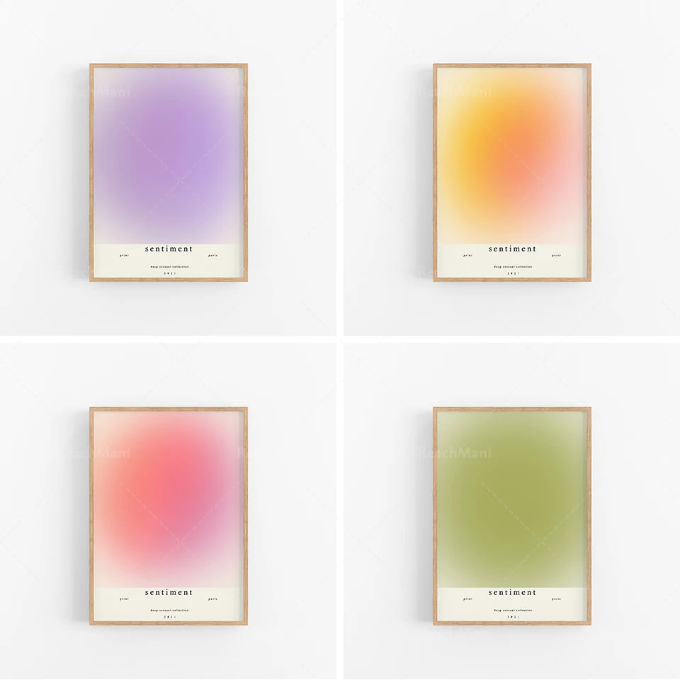 

Abstract Printable Wall Art Print | Retro Museum Posters in 70s and 80s Colors | Creative Pallet Home Decor Aesthetics