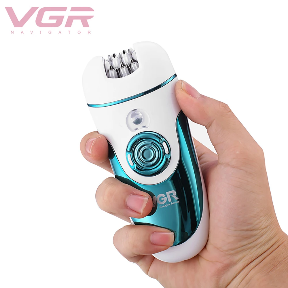 

VGR 4 In 1 Epilator Multifunctional Whole Body Washing Shaver Grinding Feet Electric Hair Removal Device For Ladies USB Charging