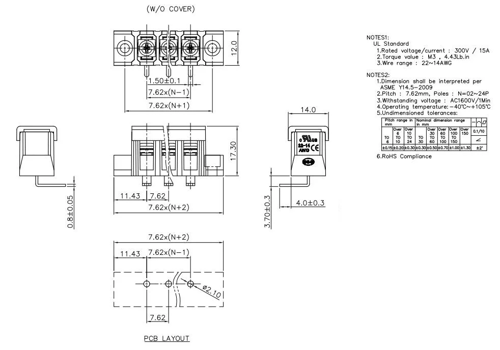 KF28RM 7,62 2P~ 12P PCB разъем барьер клеммный блок KF28 DG28 DG28R A 7,62 мм 2PIN~ 12PIN 20A/300 в Феникс контакт DEGSON