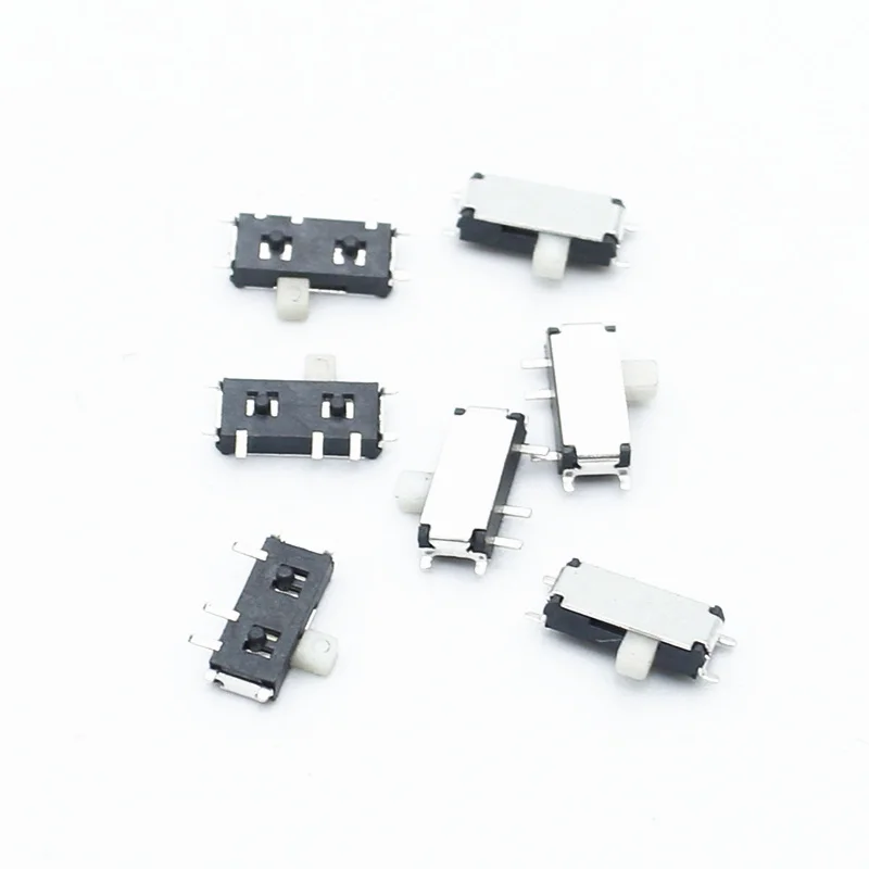50 шт. мини 7 контактный вкл/выкл 1P2T SPDT MSK 12C02 SMD тумблер скользящий переключатель