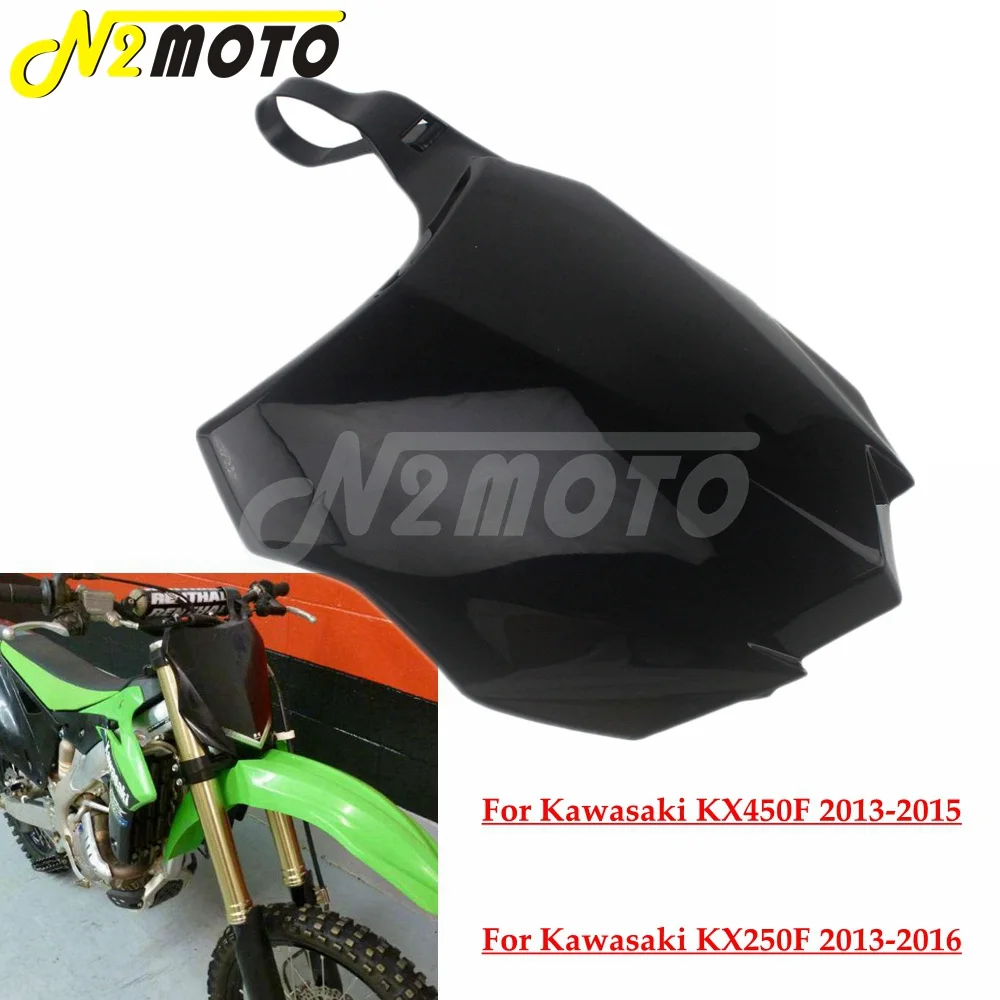 2013 2015 Dirt Bike Motocross Plastic Front Number Plate For Kawasaki KX450 KX250F 250/450|License - AliExpress