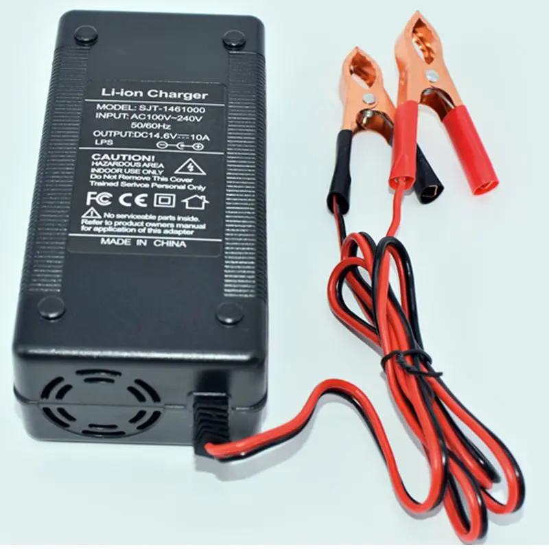 14.6V 10A12 Lifepo4 Battery Charger Adapter Input 100-240V