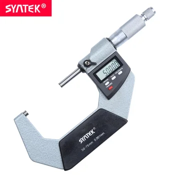 

Syntek 0.001mm Standard Electronic Digital Outside Micrometer 25-50mm Caliper Thickness Gauge Meter Carbide Tip Measure Tools