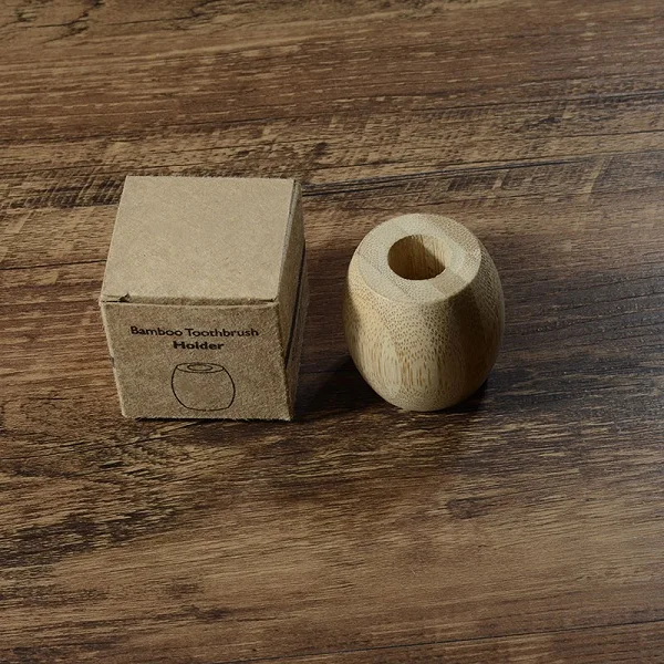 Sustainable Bamboo Bathroom Toothbrush Holder - Natural Vegan Zero Waste Accessory