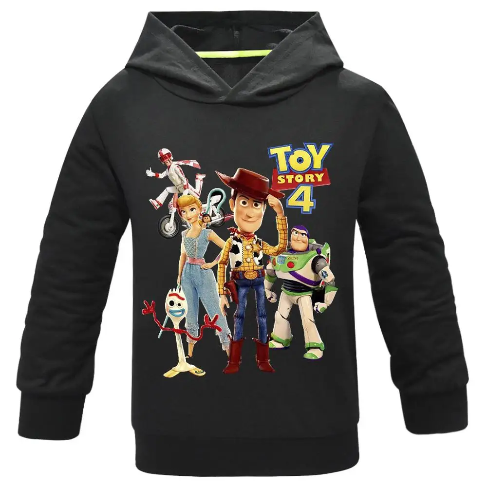 Toy Story/4 детские толстовки с героями мультфильмов для девочек; толстовка с капюшоном и капюшоном для мальчиков; сезон весна-осень; теплый свитер