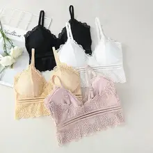 Модный сексуальный кружевной бескамерный сон лиловый сплошной цвет эластичный без стального кольца накладные чашки для груди спортивный бюстгальтер lenceria нижнее белье BR3M