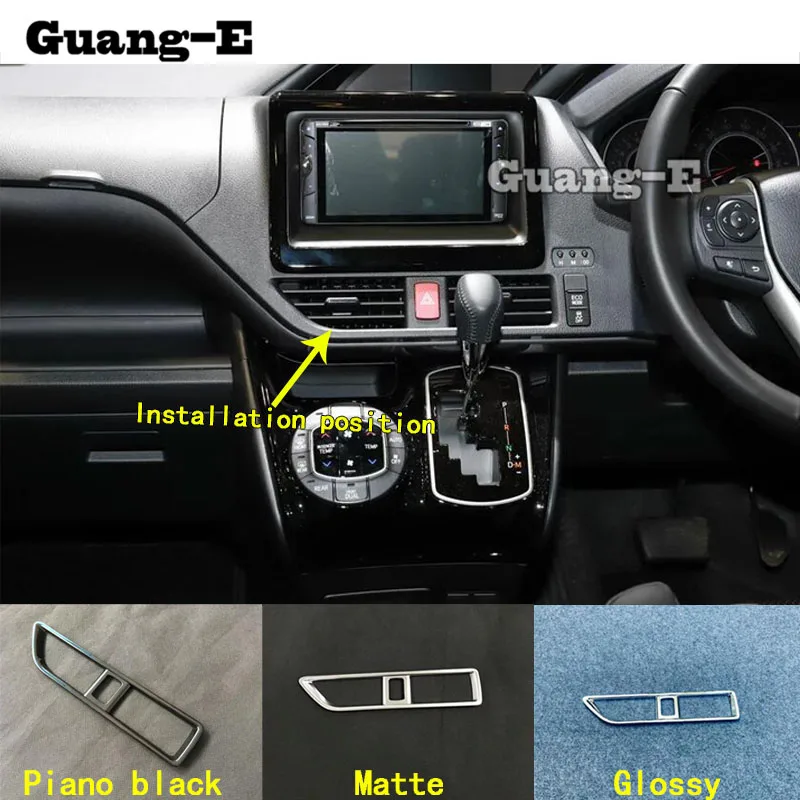 Car Sticker Styling Console Panel Decoration Cover Outlet Vent Trim For Toyota Noah Voxy 80 Series 2014 2015 2016 2017 2018 | Автомобили и