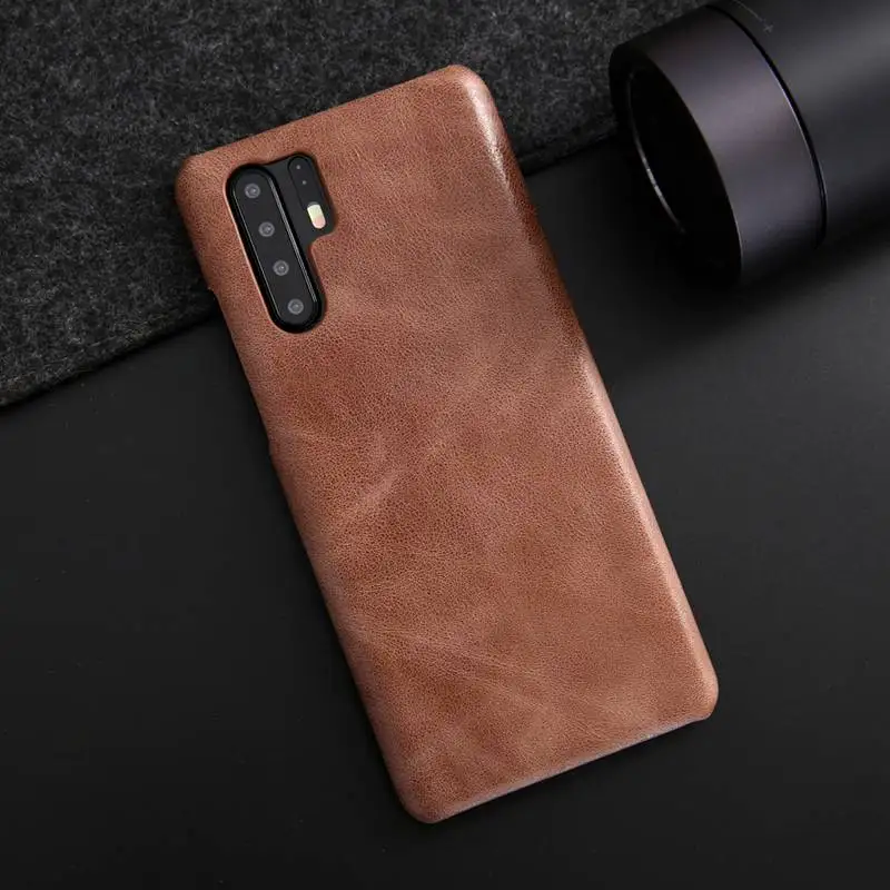 

P30 Pro Genuine Leather Case For Huawei P20 Pro Cover Frosted Back Casing Protector For Huawei P20 P30 Case High Quality Housing