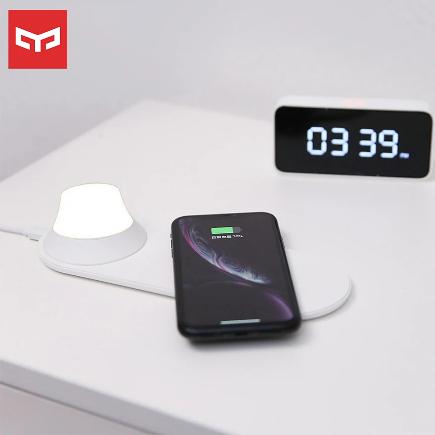 Yeelight Беспроводное зарядное устройство со светодиодной подсветкой магнитное
