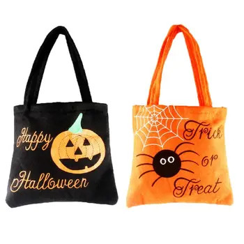 

Adult Kids Unisex Portable Halloween Fabric Party Gift Bag Candy Pouch Handbag Casual Children Small Gift Decoration Purse