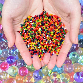 

1000pcs/bag Crystal Soil Water Beads Orbiz Home Decoration Hydrogel Hogar Jelly Balls For Kids Gel Magic Grow Ball Pearl Decor